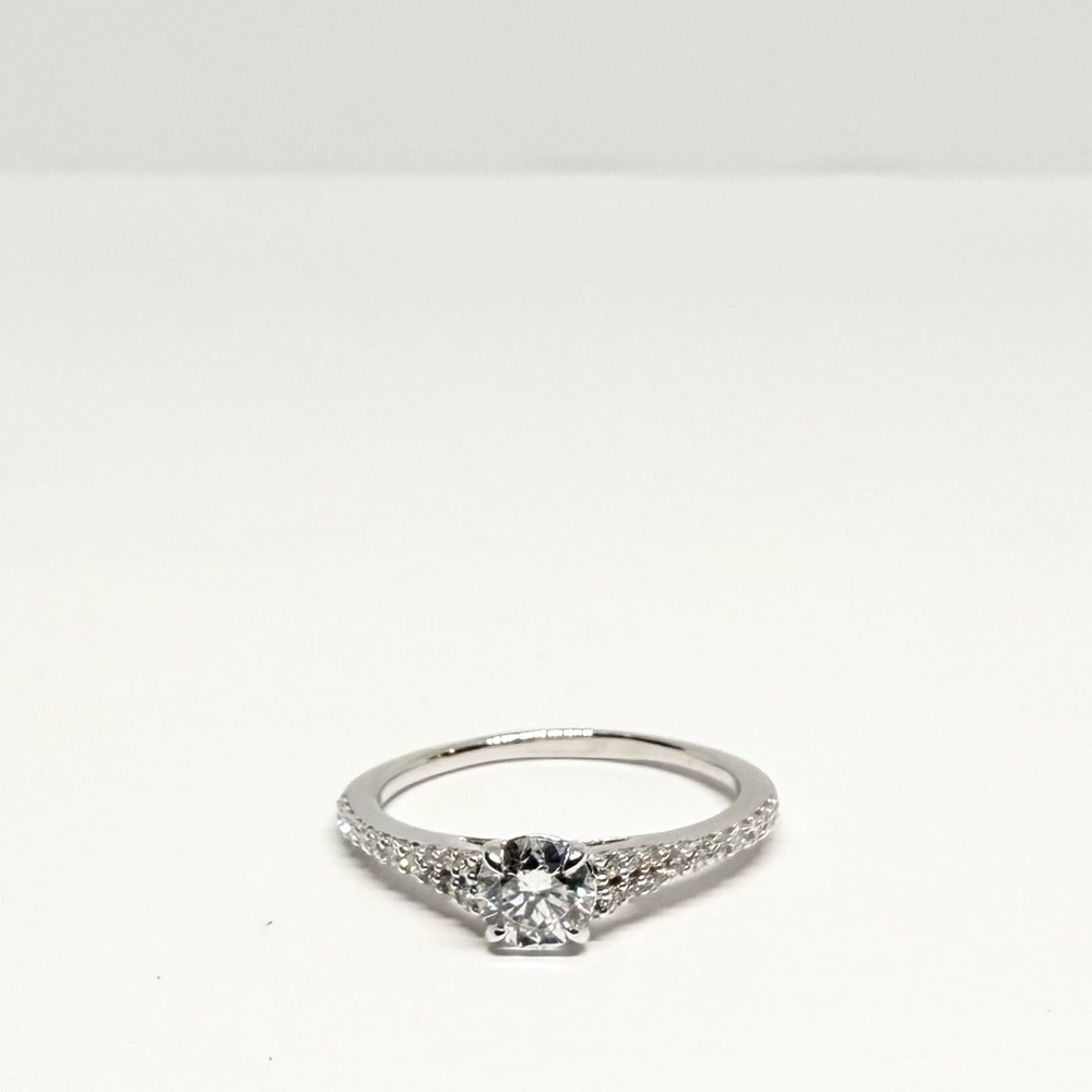 NEW Solid 10K Gold White Diamond Ring (1 Carat) (H SI1) | HUGE CENTER